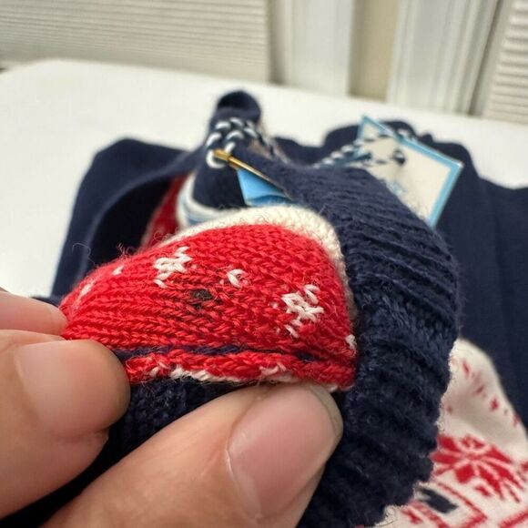 Draper James Wool Blend Fair Isle Knit Fit Flare LS Sweater Dress sz‎ M NEW - Picture 13 of 13